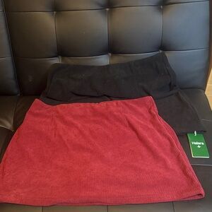 HALARA Skort Set 2 - Deep Red and Black